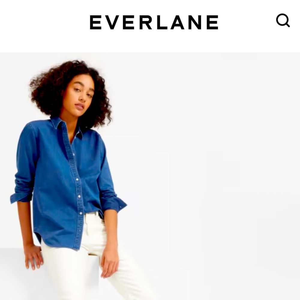 Everlane The Relaxed Jean Shirt size 00